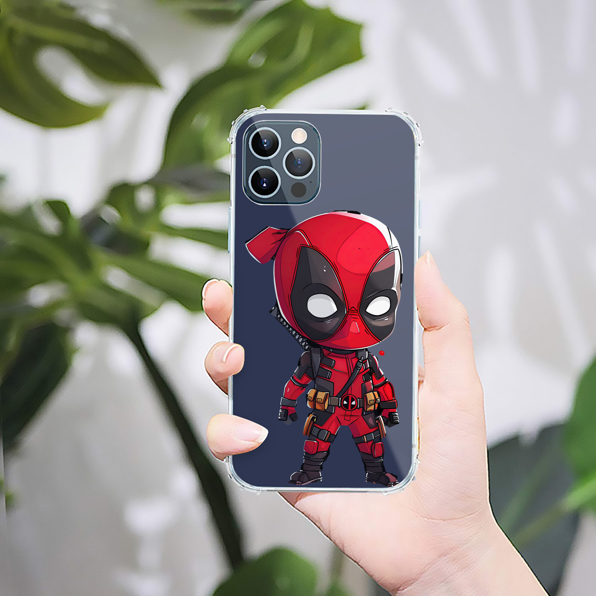 （画像用） Deadpool デッドプール 【iPhone 12シリーズ対応】透明スマホケース（クリアソフトケース）
